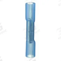PANDUIT Butt Splice Connector: Blue, Heat Shrink, For Wire Size 16 AWG – 14 AWG, 600 V, Pack Qty 25 (MPN BSH14-Q). Key specifications — Brand: PANDUIT.