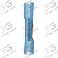 PANDUIT Butt Splice Connector: Blue, Heat Shrink, For Wire Size 16 AWG – 14 AWG, 600 V, Pack Qty 25 (MPN BSH14-Q). Key specifications — Brand: PANDUIT.