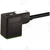MURRELEKTRONIK Cordset: MSUD BI Female Right Angle x Bare Wire, 10 m Cable Lg, PVC, Black, 3 Pins (MPN 7000-11081-6161000). Key specifications — Wire Size: 18 AWG; Brand: MURRELEKTRONIK; Cable Jacket Color: Black; IP Rating: IP67.