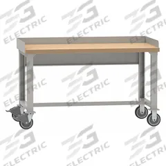 LISTA Workbench: Fixed Ht, Butcher Block, 60 in x 30 in, 2,500 lb Overall Load Capacity, Gray (MPN WB2001-BTS6030LG). Key specifications — Brand: LISTA.