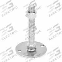 JW WINCO Male-End Leveling Mount: Swiveling Stud, 1/2"-13 Thread Size, 2.36 in, 3,597 lbf Capacity (MPN 41-60-1/2X13-150-B0-SK). Key specifications — Finish: Plain; Base Shape: Round; Load Capacity: 3,597 lbf; Mounting Holes: Mounting Holes Included; Includes: Nut; Hex Size: 11/16 in.