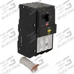 SQUARE D Miniature Circuit Breaker: 50 A, 120V AC, Three Phase, 10kA at 120V AC, 3 Poles (MPN QO350GFI). Key specifications — Phase: Three; Amps: 50 A; AC Voltage Rating: 120V AC; Max. AIR Rating: 10kA at 120V AC; For Use With: QO Load Centers and NQ Panelboards; Brand: SQUARE D.