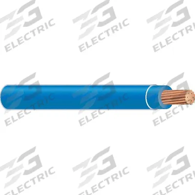 APPROVED VENDOR Building Wire: Copper, 4 AWG, 1 Conductors, Stranded, Blue, 1,000 ft Lg - Copper THHN/THWN-2 Building Wires