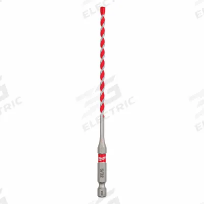 MILWAUKEE Hammer Drill Bit: 5/32 in Drill Bit Size, 4 in Max Drilling Dp - Hex-Shank Impact-Rated Concrete & Masonry Drill Bits