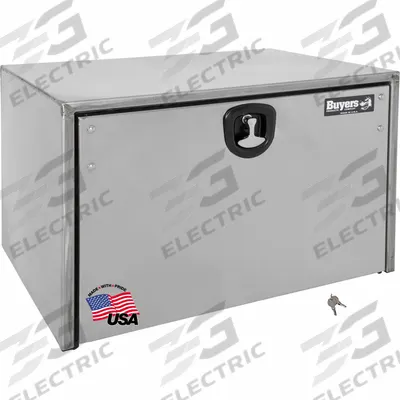 BUYERS PRODUCTS Truck Box: Underbody Truck Box, Single Drop-Down Door Door, 18 in Overall Dp - Single Drop-Down Door Boxes