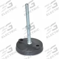 JW WINCO Male-End Leveling Mount: Swiveling Stud, M20 Thread Size, 110 mm, 33,361.66 N Capacity (MPN 20N4WP3). Key specifications — Finish: Zinc-Plated; Base Shape: Round; Load Capacity: 33,361.66 N; Mounting Holes: Mounting Holes Included.