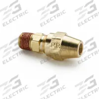 PARKER Compression Fitting Adapter: 1/2 in OD x 1/2 in Pipe Fitting Size, Compression x MNPT, Brass (MPN VS68AB-8-8). Key specifications — Brand: PARKER.
