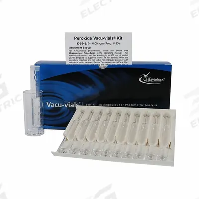 CHEMETRICS Water Quality Test Kit: Hydrogen Peroxide, 0 to 6 ppm - Water Quality Test Kits
