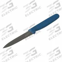 DETECTAMET INC Paring Knife: Straight, Stainless Steel Blade, Polymer Handle, Blue Handle, Blue (MPN 600-T056-S423-P01). Key specifications — Brand: DETECTAMET INC; Blade Material: Stainless Steel; Blade Type: Straight; Handle Color: Blue; Handle Material: Polymer; Knife Type: Paring Knife; NSF Certified: No.