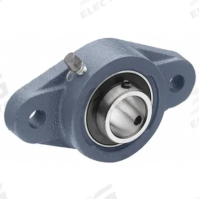 TRITAN 2 Bolt Flange Bearing: Radial Ball, 15/16 in Bore, Cast Iron, Set Screws - General Purpose Flange-Mount Ball Bearings