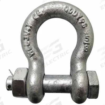 APPROVED VENDOR Anchor Shackle: Anchor Shackle, 6,500 lb Working Load Limit, Carbon Steel - Anchor Shackles for Lifting