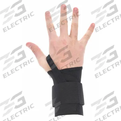 CONDOR Wrist Support: Right, L Ergonomic Support Size, Black - CONDOR Double Strap Wrist Support