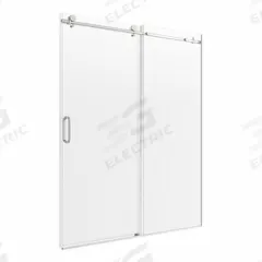 FOREMOST Tub and Shower Door: 44 in Min. Door Wd, 48 in Max. Door Wd, 76 in Overall Ht, Frameless (MPN MRRL4876-CL-BN). Key specifications — Brand: FOREMOST; Door Frame Finish: Brushed Nickel.