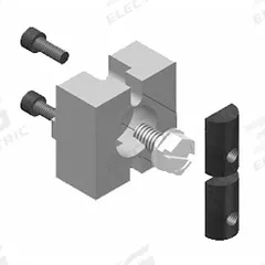 Machine-Less Fastener: Machine-Less Fastener, 15 Series, 1 1/2 in x 1 1/2 in x 3/4 in, 1 Holes (MPN 15FAC3891). Key specifications — Material: Steel; Mounting Type: Drop-In; Brand: FAZTEK; Finish: Anodized; Color: Silver/Black.