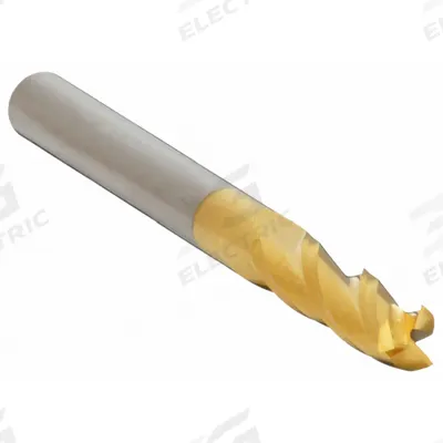 APPROVED VENDOR Square End Mill: Carbide, TiN Coated, 3 Flute, 1/8" Mill Dia, 1/2" LOC - General Purpose Carbide Square End Mills