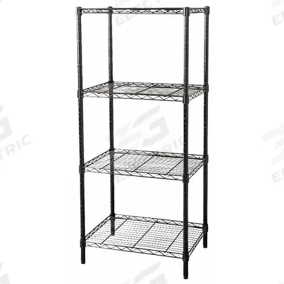 APPROVED VENDOR Wire Shelving Unit: Starter, 36 in x 18 in, 74 in Overall Ht, 4 Shelves - Stationary Wire Shelving for Wet & Dry Use