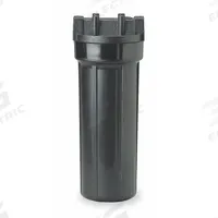 PENTAIR/PENTEK Water Filter Housing: 1/2 in, NPT, 11 3/4 in Overall Ht, 4 3/8 in Overall Dia, Nylon (MPN 158319-75). Key specifications — Housing Material: Nylon; Housing Color: Black; Brand: PENTAIR/PENTEK.