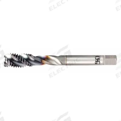 OSG Spiral Flute Tap: M45x3 Metric, D10 / 4H-6H, 4 Flute - Spiral-Flute Taps for Steel & Stainless Steel