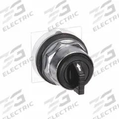 SCHNEIDER ELECTRIC Short-Handled Selector Switch: 30 mm Panel Mount Size, 3 Positions, C Cam (MPN 9001KS53B). Key specifications — Action: Momentary/Maintained/Momentary; Cam: C; Brand: SCHNEIDER; Switch Bezel Material Type: Metallic.