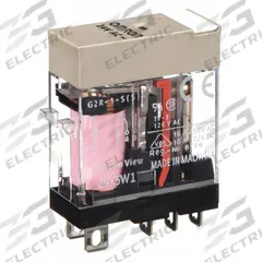 OMRON General Purpose Relay: Socket Mounted, 10 A Current Rating, 24V AC, SPDT, 5 Pins/Terminals (MPN G2R-1-S-AC24(S)). Key specifications — Brand: OMRON; Base Type: Square; Mounting Style: Plug-In; Pin Shape: Flat; Electrical Connection: Quick-Connect; Manufacturer Part Number: G2R-1-S-AC24(S); Series: G2RS Series.
