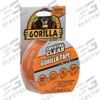 GORILLA Repair Tape: 2 in Wd, 9 yd Lg, 8.2 mil Thick, Transparent, Ethylene Copolymer Film, Acrylic (MPN 6027002). Key specifications — attr1244259: GORILLA; attr1244268: Single-Sided; attr1244282: Ethylene Copolymer Film; attr1244288: General Maintenance and Repair; attr1244299: Indoor/Outdoor.
