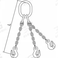 PEWAG Chain Sling: 3/8 in Chain Trade Size, 120 Chain Grade, Steel, Fixed, 10 ft Sling Lg, Blue (MPN 10G120TOG/10). Key specifications — attr994094: PEWAG.