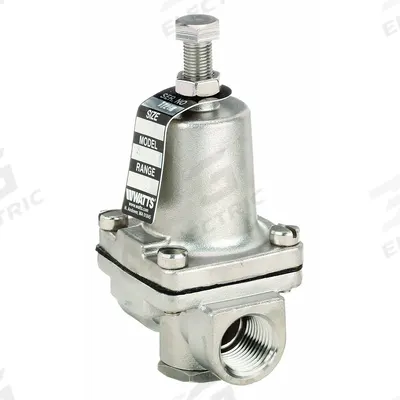 Watts Pressure Regulator: FNPT x FNPT, 1/2 in Pipe Size, Stainless Steel - Standard Capacity Water Pressure Regulators