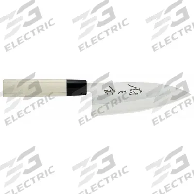 MERCER CUTLERY Deba Knife: Single Edge, 6 in Overall Lg, Steel Blade, Balsam Handle - Deba Knives