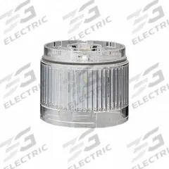 PATLITE Tower Light Module: Steady, 24V DC, White, 60 mm Overall Dia, 40 mm Overall Ht, LR6 (MPN LR6-E-C+FB295). Key specifications — Brand: PATLITE; Compatible with Series: LR6; Lens Color: White; Operating Voltage: 24V DC; Manufacturer Part Number: LR6-E-C+FB295.