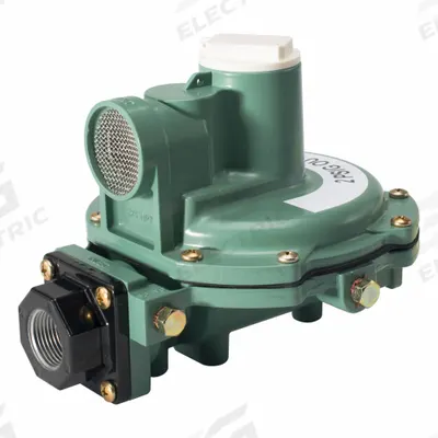 FISHER LPG Pressure Regulator: Lever-Acting Gas, 1,250,000 BtuH Gas Capacity, Aluminum - Lever-Acting Gas Pressure Regulators