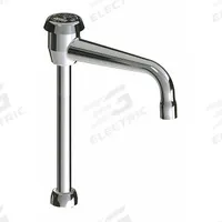 CHICAGO FAUCETS Spout: Spout, Gooseneck, Swivel Spout, Brass, Polished Chrome, 1.5 gpm Flow Rate (MPN GN2BVBFCJKABCP). Key specifications — Includes: Mounting Hardware; Product Type: Spout; Spout Style: Swivel; Body Material: Brass; Color/Finish: Polished Chrome; Brand: CHICAGO FAUCETS.
