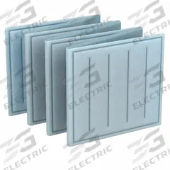 GRAINGER Link Air Filter: 16 in x 19 in x 1 in, 19 in Section Wd, 7 Sections, 3 Ply, MERV 8 (MPN 2JUT9). Key specifications — Performance Rating: MERV 8; Brand: GRAINGER; Media Material: Synthetic.