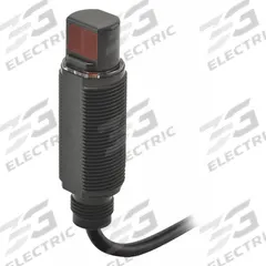 OMRON Photoelectric Sensor: M18 Threaded, Built-in Connector, 4 - Pin M12 Connector, 10-30V DC, NPN (MPN E3RA-RN21). Key specifications — attr211355: OMRON; attr1075361: 10-30V DC; attr1114840: M18 Threaded.