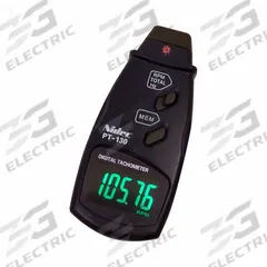 SHIMPO Tachometer: +/-0.05% of Reading +1 Digit RPM Accuracy, 0.01 RPM/0.1 RPM/1 RPM, LED (MPN PT-130). Key specifications — Includes: Reflective Tape; Brand: SHIMPO; Digital Display Screen Type: LED; RPM Accuracy: +/-0.05% of Reading +1 Digit; RPM Resolution: 1 RPM; Calibration Certificate: Not Included.