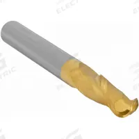 APPROVED VENDOR Ball End Mill: Carbide, TiN Coated, 2 Flute, 4 mm Mill Dia, 14 mm LOC, 51 mm OAL (MPN 221-001440A)