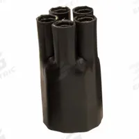 ELECTRIDUCT Heat Shrink Breakout Boots: 10 Pk, 3.14 in I.D. Before Shrinking, 6.9 in Lg, Black (MPN HSB-5-3.2-10PK). Key specifications — Brand: ELECTRIDUCT; Color: Black; _Pack Size: 10.