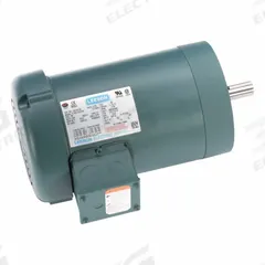 LEESON General Purpose Motor: C-Face Mount, Totally Enclosed Fan Cooled, 1 hp, 230/460V AC (MPN 122165.00). Key specifications — Brand: LEESON; Nameplate Voltage @ 60 Hz: 230/460V AC; Full Load Current @ 60 Hz: 1.9 A; Nameplate RPM @ 60 Hz: 1,170 RPM; Motor Enclosure: TEFC.