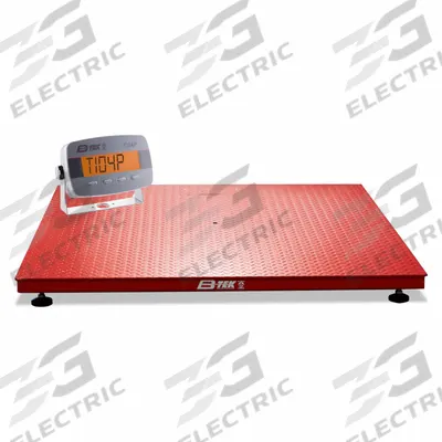 B-TEK Floor Scale: 10,000 lb Wt Capacity - Imperial, 2 lb Readability, Floor Scale - Floor Scales