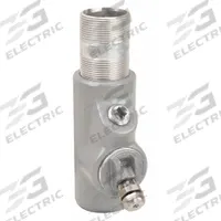 Sealing Fitting - Vertical: Aluminum, 1 1/4 in Trade Size, Male to Female, 4 15/16 in Overall Lg (MPN EYDM-125AL). Key specifications — Brand: APPLETON ELECTRIC; Finish: Powder Coated; Connection Type: Threaded; Thread Gender: Male to Female; Ends - Hazardous Fittings: 1-1/4 in FNPT x 1-1/4 MNPT; Material: Aluminum; Hazardous Location Rating: Class III; Thread Type: NPT.