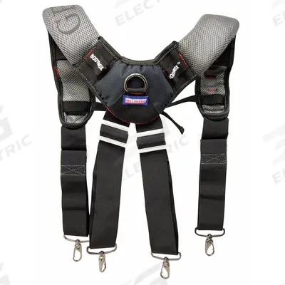 WESTWARD Tool Belt Suspenders: Polyester, Pockets 1, Padded - Tool Suspenders