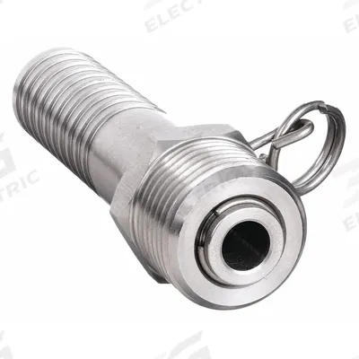 SANI-LAV Swivel Hose Adapter: Stainless Steel, Stainless, 3 3/4 in Overall Lg - Faucet Sprayer Hose Adapters