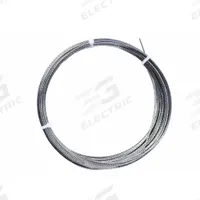 APPROVED VENDOR Wire Rope: Stainless Steel, 1 x 7, 100 lb Working Load Limit, 50 ft Overall Lg (MPN 33RG66). Key specifications — End Type: Plain; Brand: APPROVED VENDOR.