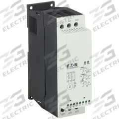 EATON Soft Start: 480V AC, 22 A Output Current, No Bypass, NEMA 1, 60/50 Hz, Three Phase (MPN DS7-342SX024N0-N). Key specifications — Control Voltage: 110-230V AC; Manufacturer Part Number: DS7-342SX024N0-N.