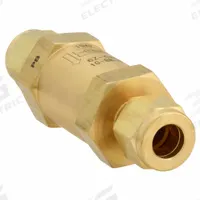 PARKER Instrumentation Check Valve: For Fluids/Gas Media, Poppet, Inline Valve Body, Brass, Buna-N (MPN 6Z-C6L-10-BN-B). Key specifications — Brand: PARKER.