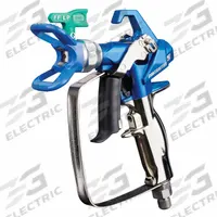GRACO Spray Gun: Airless, 4 in to 4 in, 1/4 in Air Inlet Size, Coatings/Enamels/Lacquers/Stains (MPN 17Y470). Key specifications — Brand: GRACO; Air Inlet Type: NPSM; Compatible Fluid Type: Stains; Includes: RAC X FFLP 210 SwitchTip; Material: Stainless Steel.