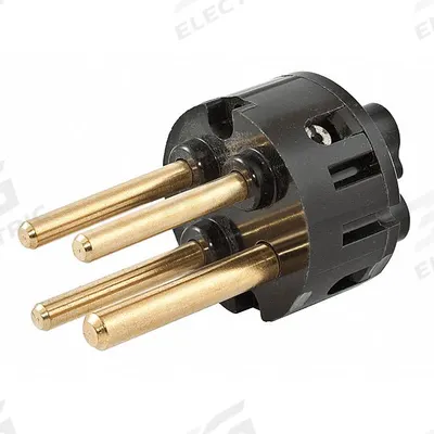 HUBBELL Replacement Insert: Male, 4 Pole, 5 Wire, 347/600V AC, 100 A - Pin & Sleeve Interiors