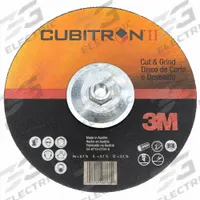 3M CUBITRON II Cut-Off & Grinding Wheel: Type 27, 9" x 1/8" x 5/8"-11, Ceramic, 36 Grit (MPN 28766). Key specifications — Brand: 3M CUBITRON II.