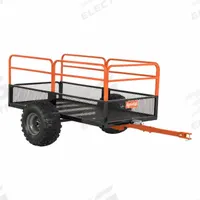 AGRI-FAB ATV/UTV Cart: 2 Wheels, 17 cu ft Cubic Foot Capacity, 1,250 lb Load Capacity, Over 80 in (MPN 45-0554). Key specifications — Container Material: Steel; Brand: AGRI-FAB.