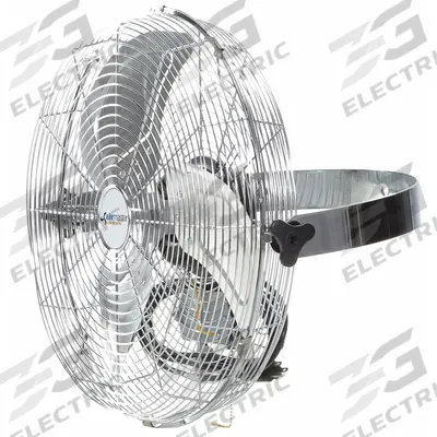 AIRMASTER FAN Mounted Fan: 12 in Blade Dia, 115V AC, 1/16 hp Motor HP, Non-Oscillating - Standard Industrial Wall-Mount Fans