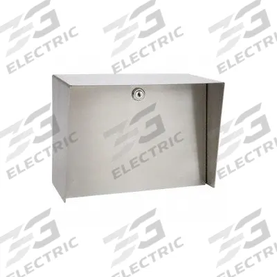 PEDESTAL PRO Outdoor Housing: 8 in Overall Ht, Silver, Cover Housing, 6 in x 10 in - Covers for Gate Operator Access Control Devices